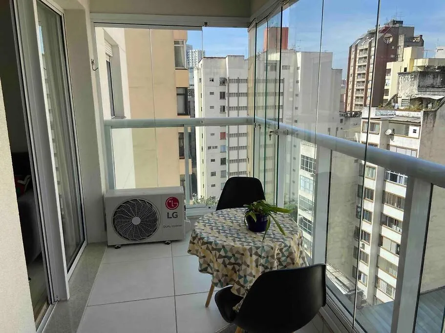 Apartment Au75 Silencioso E Vista Urbana Bonita Das Altura Sao Paulo